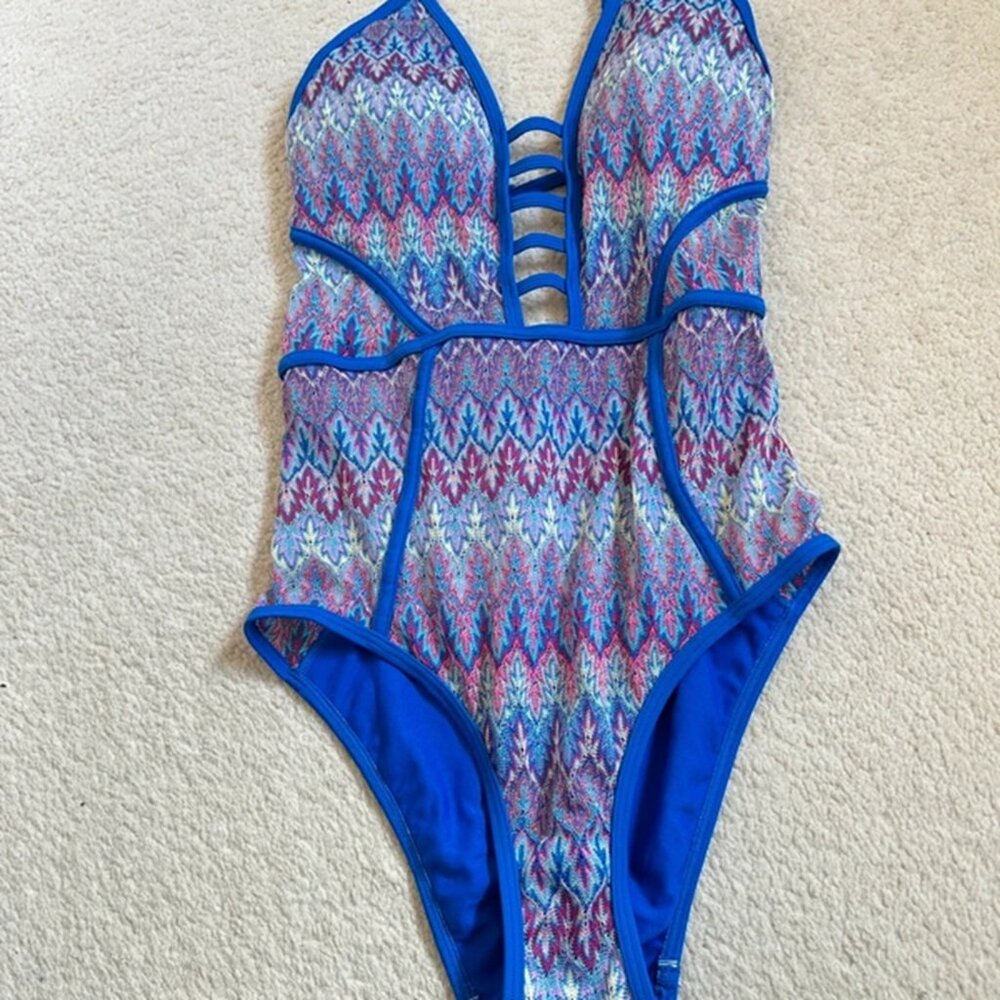 New Look Blue Swimsuit Size 10 New